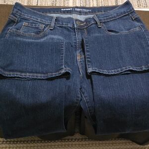 Old Navy Women's Dark Blue Relaxed Jeans